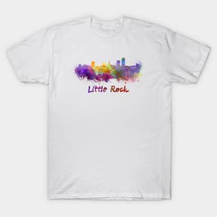 Little Rock skyline in watercolor T-Shirt